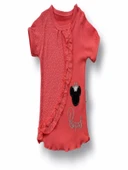 Lenaca 3-6 6-9 9-12 12-18 Ay Princess Taçlı  Nakışlı Şort Tişört 3lü Kız Bebek Takımı thumbnail 2