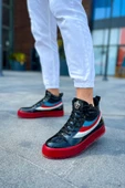 Pabucmarketi Bağcıklı Erkek Sneaker Bot Siyah - 4
