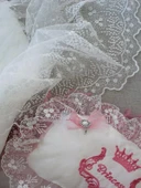 Lenaca Yenidoğan Nil Taç Nakışlı Kundaklı Trilüks 3lü Alt Açma Seti thumbnail 5