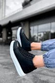 Pabucmarketi Bağcıklı Erkek Sneaker Bot Siyah - 2