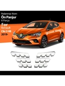 Renault Clio 5 2019 -2025 Ön Panjur 6 Parça Ön Tampon Alt Çıtası 10 Parça Toplam 16 Parça Krom Seti thumbnail 4