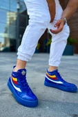 Pabucmarketi Bağcıklı Erkek Sneaker Bot Lacivert - 1