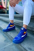 Pabucmarketi Bağcıklı Erkek Sneaker Bot Lacivert - 2