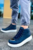 Pabucmarketi Bağcıklı Erkek Sneaker Bot Lacivert - 3