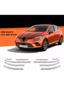 Renault Clio 5 2019 -2025 Ön Panjur 6 Parça Ön Tampon Alt Çıtası 10 Parça Toplam 16 Parça Krom Seti thumbnail 3