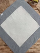 Lenaca Yenidoğan Teri Cotton Taç Nakışlı Prizma Taş Kundak Bebek Battaniyesi thumbnail 3