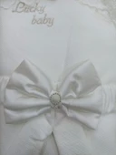 Lenaca Yenidoğan Sahra Taç Lucky Baby Nakışlı Kumru Kundak Bebek Battaniyesi thumbnail 3