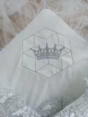 Lenaca Yenidoğan Ultralüks Piramit Desenli Güpürlü Bebek Battaniyesi Kundak thumbnail 3