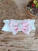 Lenaca Yenidoğan Teri Cotton Taç Nakışlı Prizma Taş Kundak Bebek Battaniyesi thumbnail 8