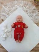 Lenaca Yenidoğan Sahra My Princess Nakışlı Lüks Kundak Bebek Battaniyesi thumbnail 2