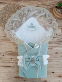 Lenaca Yenidoğan Tericotton Örgülü Trilüx Bebek Battaniyesi Kundak - 1