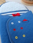 Lenaca Yenidoğan  Açılır Kucaklı Smokin Ayaklı Erkek Bebek Kundak thumbnail 3