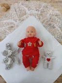 Lenaca Yenidoğan Gül Sedefli Duvaklı Taş Fiyonk Erkek Bebek Kumru Kundak Bebek Battaniyesi - 2