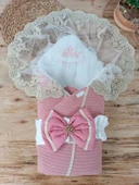 Lenaca Yenidoğan Tericotton Örgülü Trilüx Bebek Battaniyesi Kundak thumbnail 1