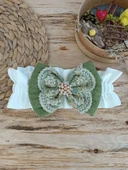 Lenaca Yenidoğan Teri Cotton Taç Nakışlı Prizma Taş Kundak Bebek Battaniyesi - 7