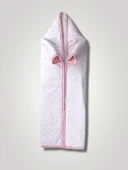 Lenaca Yenidoğan Kalp Baskılı Fermuarlı Kadife Bebek Battaniyesi - 1