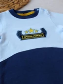 Lenaca 3-6 9-12 12-18 Ay Özel Kuvvetler Nakışlı Bere Şapkalı Kız Erkek Bebek Tulumu thumbnail 2