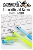 Silinebilir Jel Kalem Mavi 0.5 mm 4 Adet Silinebilir Tükenmez Kalem Pilot Kalem Mürekkepli Kolay Silinebilir Kumaş Kalemi - 3