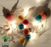 Brokoli Home Ponpon Berry Light Dekoratif Led Işık Zinciri Renkli Ponponlar - 3