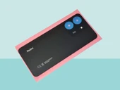 Xiaomi Redmi 13C Uyumlu Arka Kapak Batarya Kapağı - SİYAH thumbnail 1