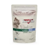 Bonacibo Soslu Ciğerli Pouch Yetişkin Kedi Yaş Maması 85Gr - 2