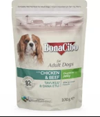 Bonacibo Jöleli Tavuklu-Dana Etli Pouch Yetişkin Köpek Yaş Maması 100Gr - 1
