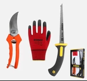 Rtrmax 3Lü Bahçe Seti Budama Makası Budama Testeresi Eldiven - 1