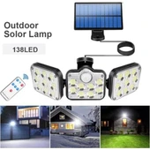 Brokoli Home 138 Led Solar Uzaktan Kumandalı 3 Modlu Bahçe Garaj Lambası,Bahçe Aydınlatma - 2
