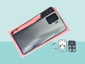 Oppo Reno 5 Lite Uyumlu FULL KASA Arka Kapak Batarya Kapağı - SİYAH thumbnail 1