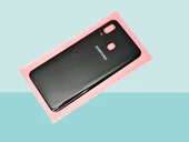 Samsung Galaxy A20 A205 Uyumlu Arka Kapak Batarya Kapağı - SİYAH - 1