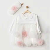 Lenaca Dress Band Petit Love Elbise Takım Ekru - 1