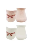 Lenaca 2'li Sneakers Smile Penye Çorap Bs20106 Pembe Ekru - 2