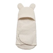 Lenaca Kabartmalı Velboa Kundak  Ekru - 1