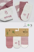 Lenaca Puanlı Kaymaz Penye Soket Çorap 3'lü Bs10108 Pudra - 6