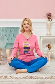 SheDo Bayan Uzun Kollu Pijama Takımı Model no 7598 - 1