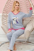 SheDo Bayan Uzun Kollu Pijama Takımı Model no 7588 - 2