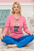 SheDo Bayan Uzun Kollu Pijama Takımı Model no 7598 - 2