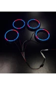 POZART AUDİO SYSTEMS Piksel Neon Ledli 16cm Midrange Hoparlör Kapağı 4adet Kapak+Modül Soketli Tak Çıkart Kolay Montaj - 4