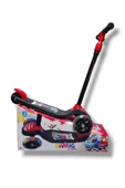 ÇEKİRDEK ZEKA SWİNG SCOOTER KIRMIZI 3 tekerlekli LED IŞIKLI 3yaş+ Çocuk Scooter 40kğ Kapasiteli thumbnail 6