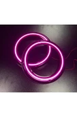 POZART AUDİO SYSTEMS Peteksiz Pempe Neon Işıklı 20CM Midrange ve Hoparlör Kapağı 1takım 2adet Hoparlörünüz Görünür - 3