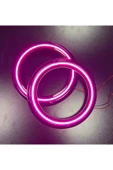 POZART AUDİO SYSTEMS Peteksiz Pempe Neon Işıklı 20CM Midrange ve Hoparlör Kapağı 1takım 2adet Hoparlörünüz Görünür - 4