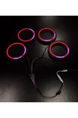 POZART AUDİO SYSTEMS Piksel Neon Ledli 16cm Midrange Hoparlör Kapağı 4adet Kapak+Modül Soketli Tak Çıkart Kolay Montaj - 5