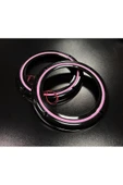 POZART AUDİO SYSTEMS Peteksiz Pempe Neon Işıklı 20CM Midrange ve Hoparlör Kapağı 1takım 2adet Hoparlörünüz Görünür - 1