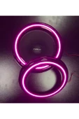 POZART AUDİO SYSTEMS Peteksiz Pempe Neon Işıklı 20CM Midrange ve Hoparlör Kapağı 1takım 2adet Hoparlörünüz Görünür - 2
