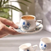 Karaca İznik Yeni Form 6 Kişilik Kahve Fincanı Takımı 100 ml - 4