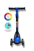 ÇEKİRDEK ZEKA SWİNG SCOOTER MAVİ 3 Tekerlekli Işıklı Çocuk Scooter Swing - 3 Kademeli Yükseklik Ayarı - 1