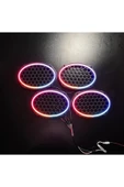 POZART AUDİO SYSTEMS Piksel Neon Ledli Oval 6*9 Hoparlör Midrange Kapağı 4adet Kapak+Modül Soket Tak Çıkart Kolay Montaj - 3