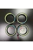 POZART AUDİO SYSTEMS Piksel Neon Ledli 20cm Peteksiz Hoparlör Midrange Çemberi 4kapak+Modül Kolay Montaj Jack Soketli - 5