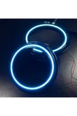 POZART AUDİO SYSTEMS Peteksiz Buzmavi Neon Işıklı 20CM Midrange ve Hoparlör Kapağı 1takım 2adet Hoparlörünüz Görünür - 3