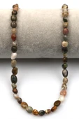 Ocean Jasper Doğal Taş Dizi 5 x 8 mm Mercimek Kesim - 2